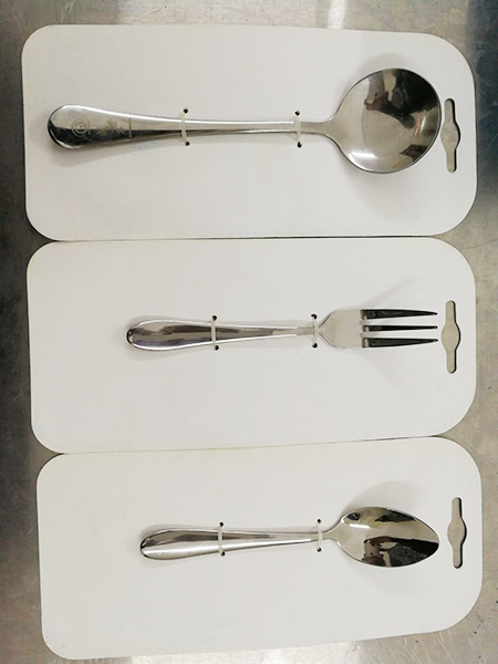 餐具弹性胶钉绑定