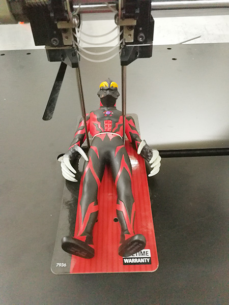 玩具弹性胶钉绑定